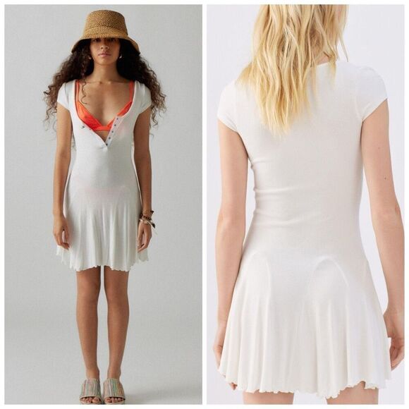 Urban Outfitters White Knit Dress - Picture 2 of 4